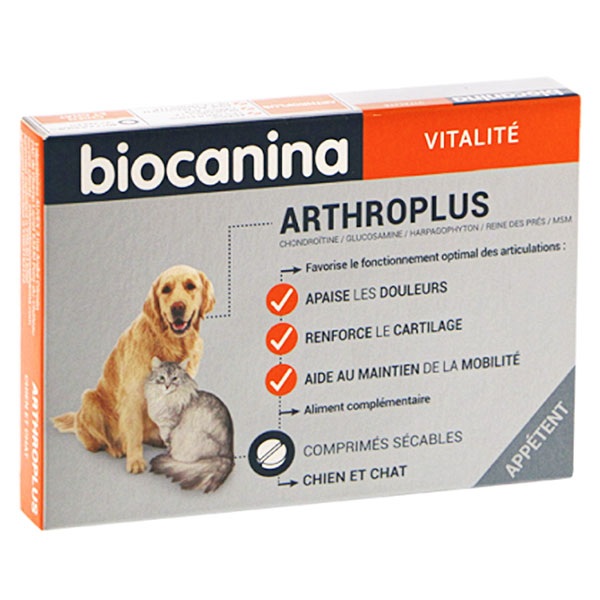 Biocanina Arthroplus Chien et Chat 40 comprimés appétents