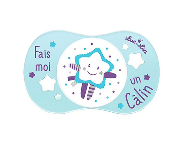 Luc et Léa Sucette Silicone +6m Câlin